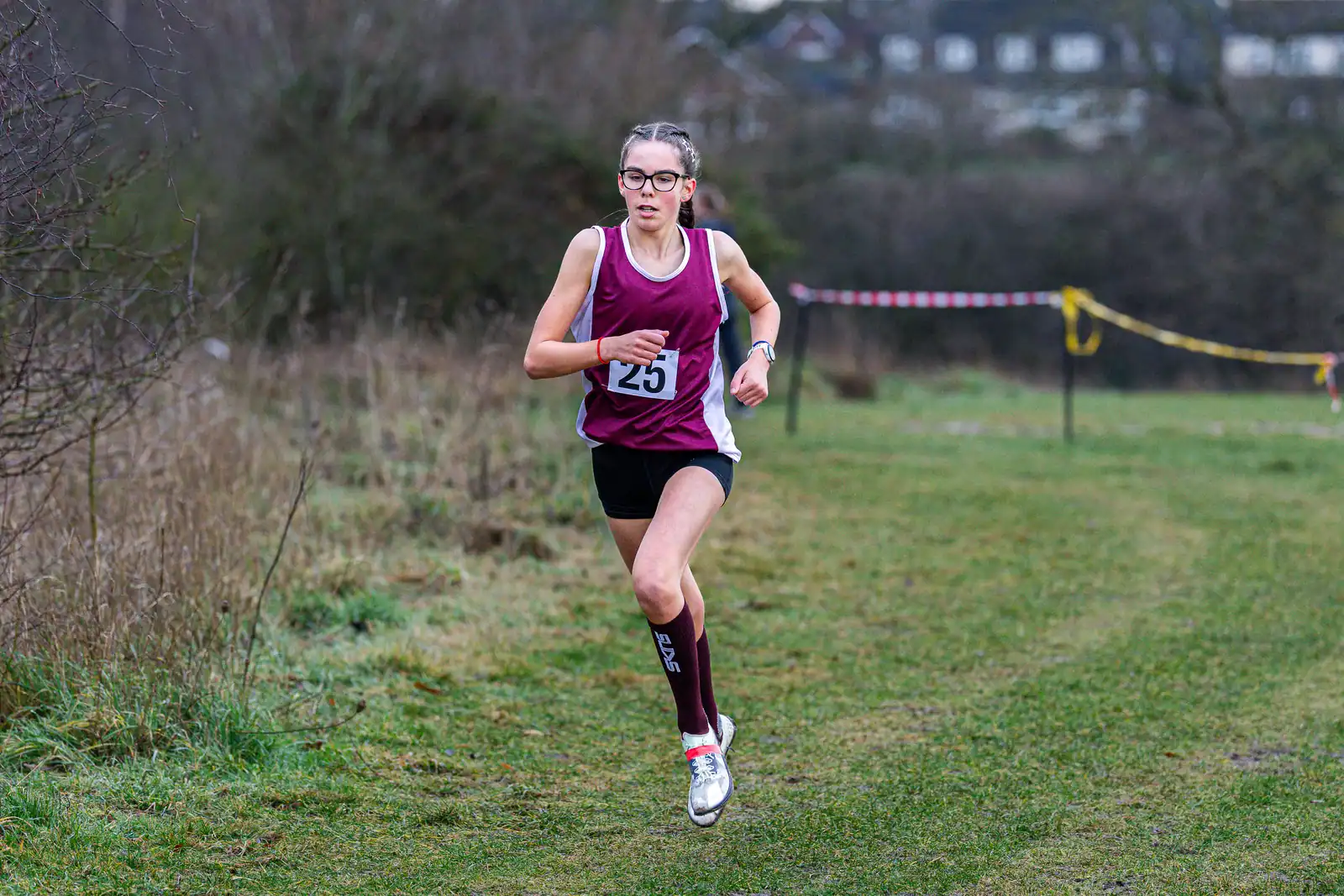Brentwood Beagles athletes at the Essex Schools Cross Country Championships, Writtle, 17 January 2026