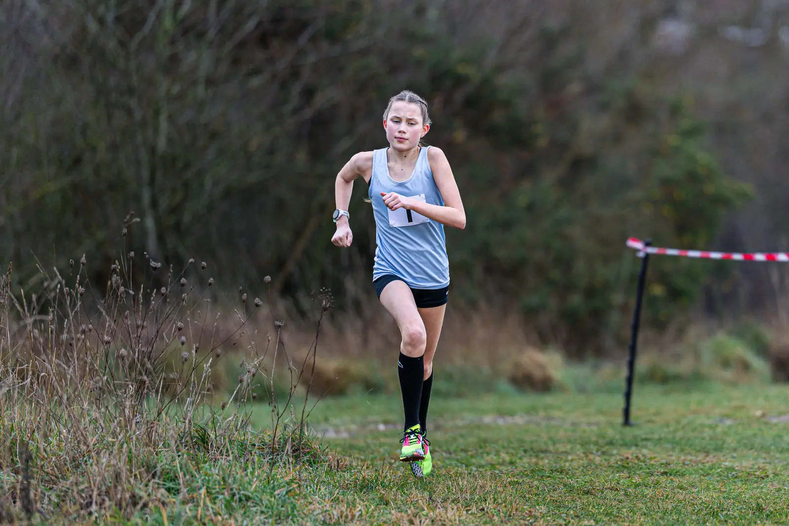 Brentwood Beagles athletes at the Essex Schools Cross Country Championships, Writtle, 17 January 2026