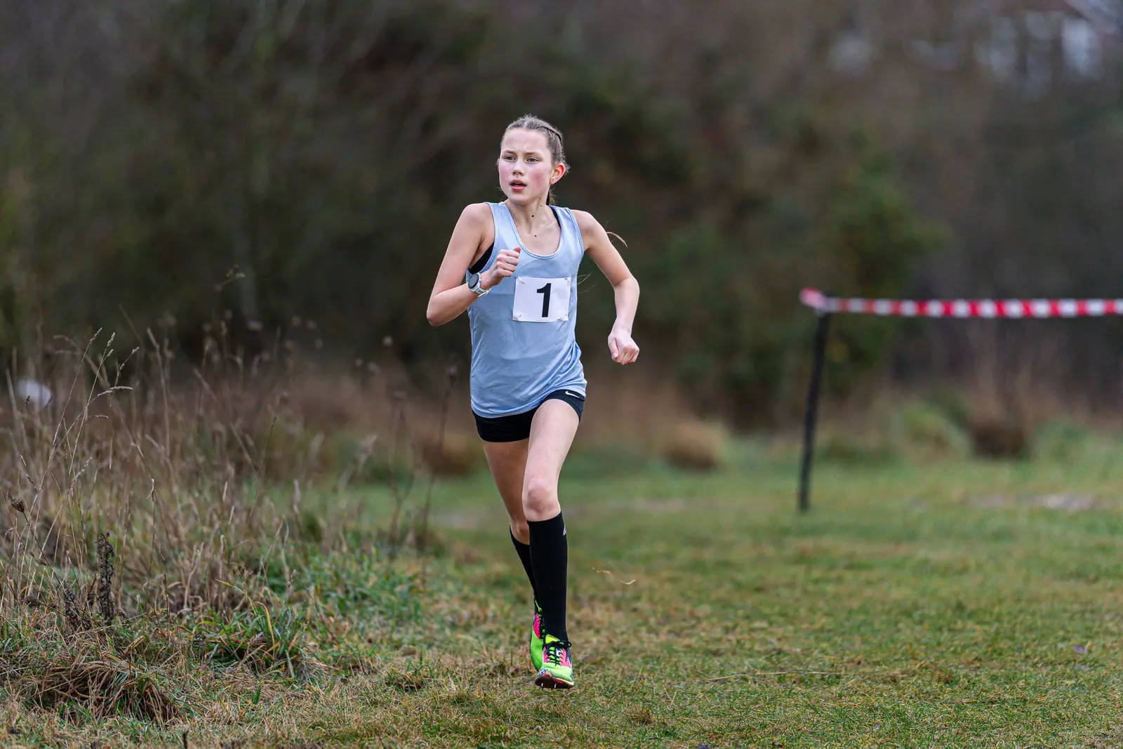 Brentwood Beagles athletes at the Essex Schools Cross Country Championships, Writtle, 17 January 2026