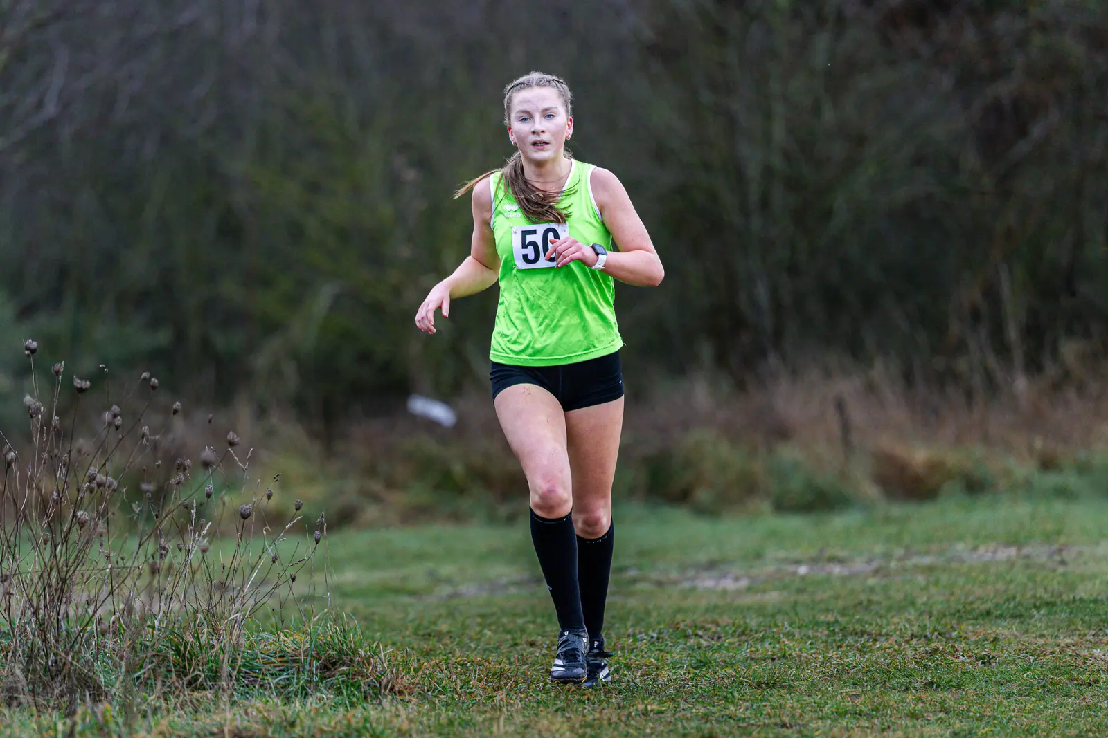 Brentwood Beagles athletes at the Essex Schools Cross Country Championships, Writtle, 17 January 2026