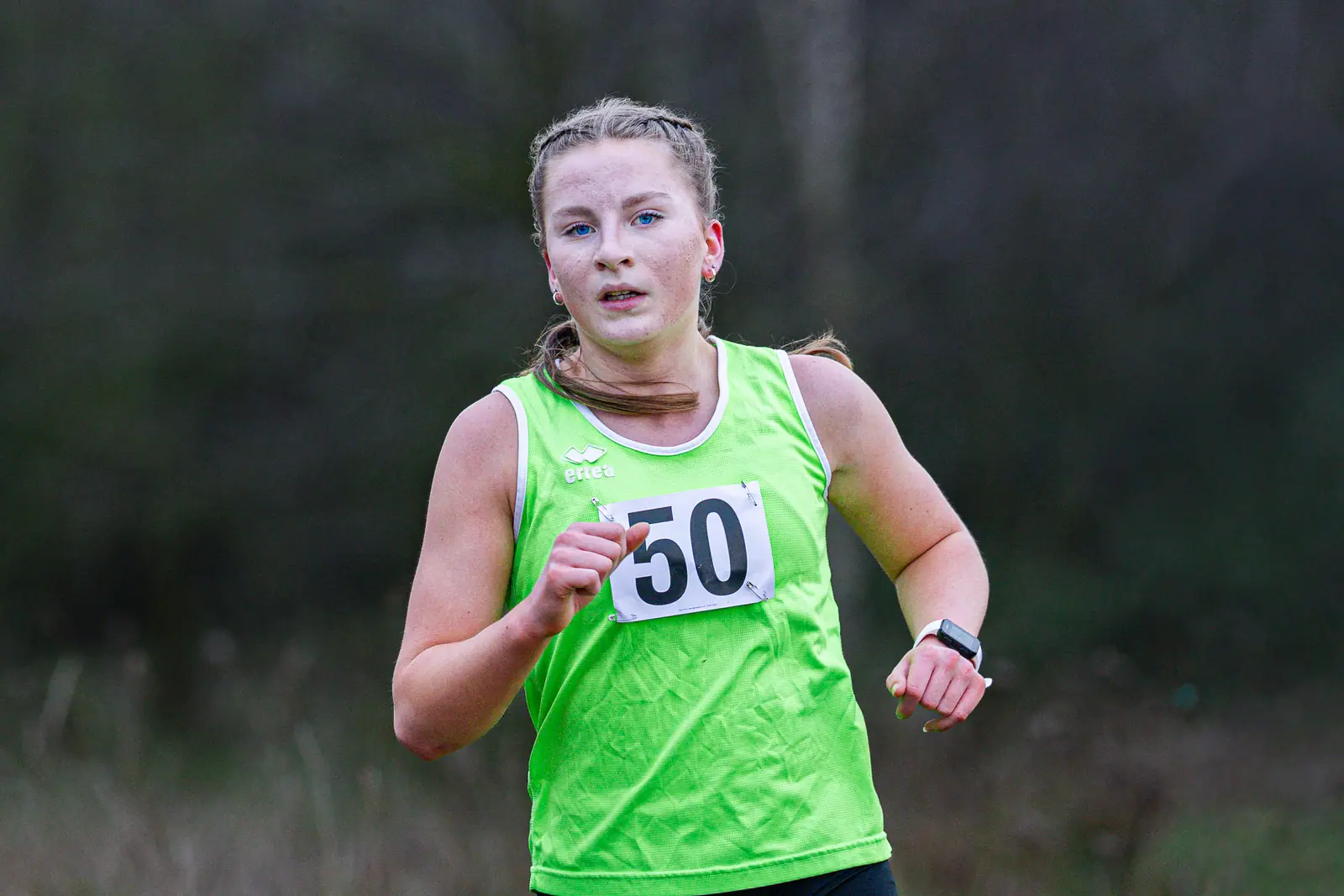 Brentwood Beagles athletes at the Essex Schools Cross Country Championships, Writtle, 17 January 2026