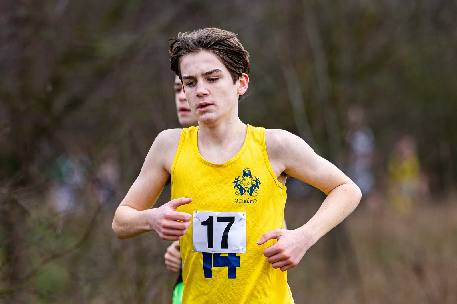Brentwood Beagles athletes at the Essex Schools Cross Country Championships, Writtle, 17 January 2026