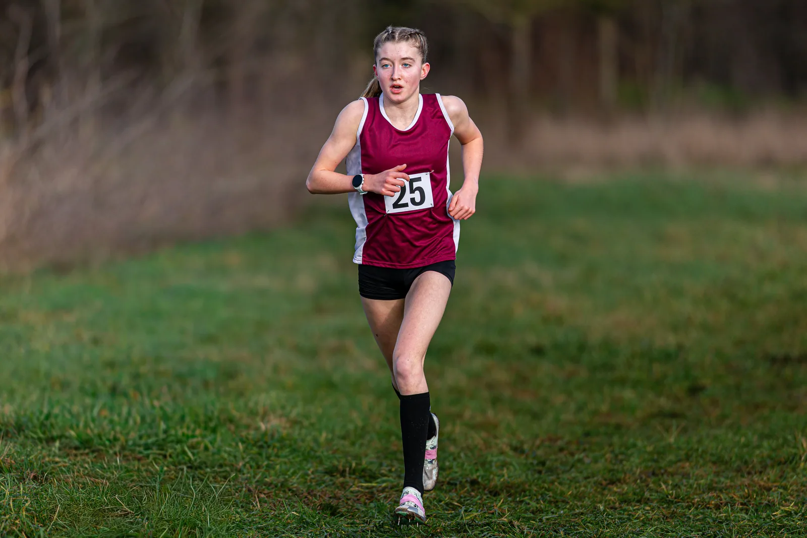 Brentwood Beagles athletes at the Essex Schools Cross Country Championships, Writtle, 17 January 2026