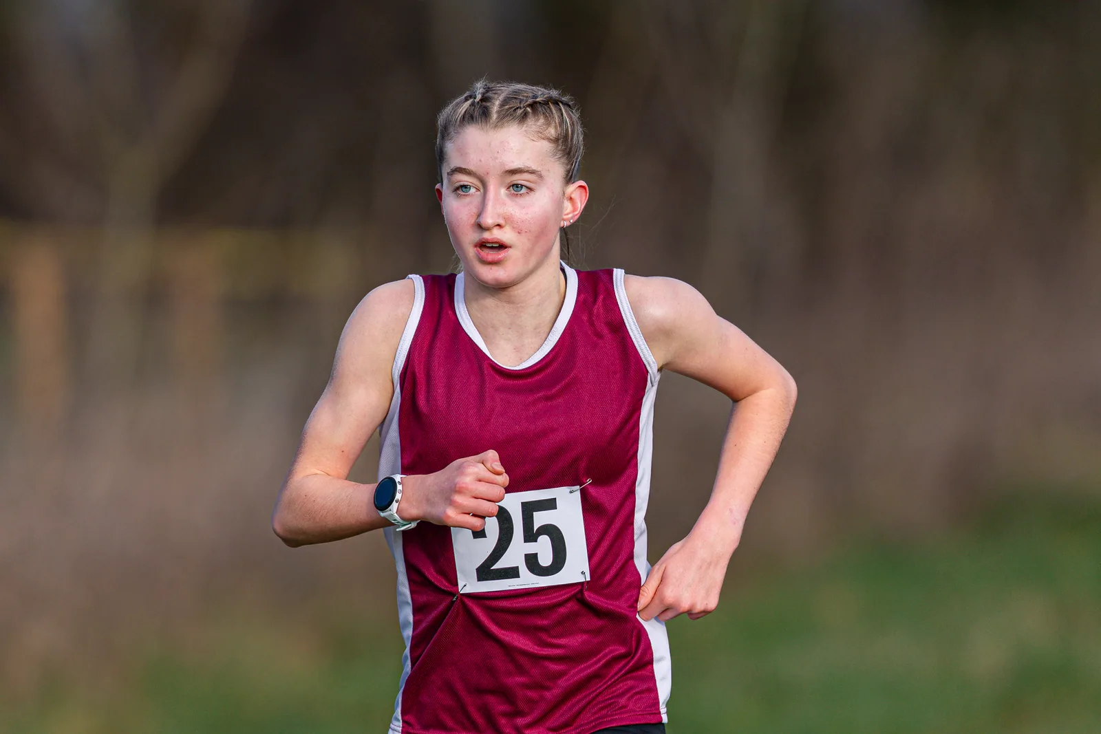Brentwood Beagles athletes at the Essex Schools Cross Country Championships, Writtle, 17 January 2026