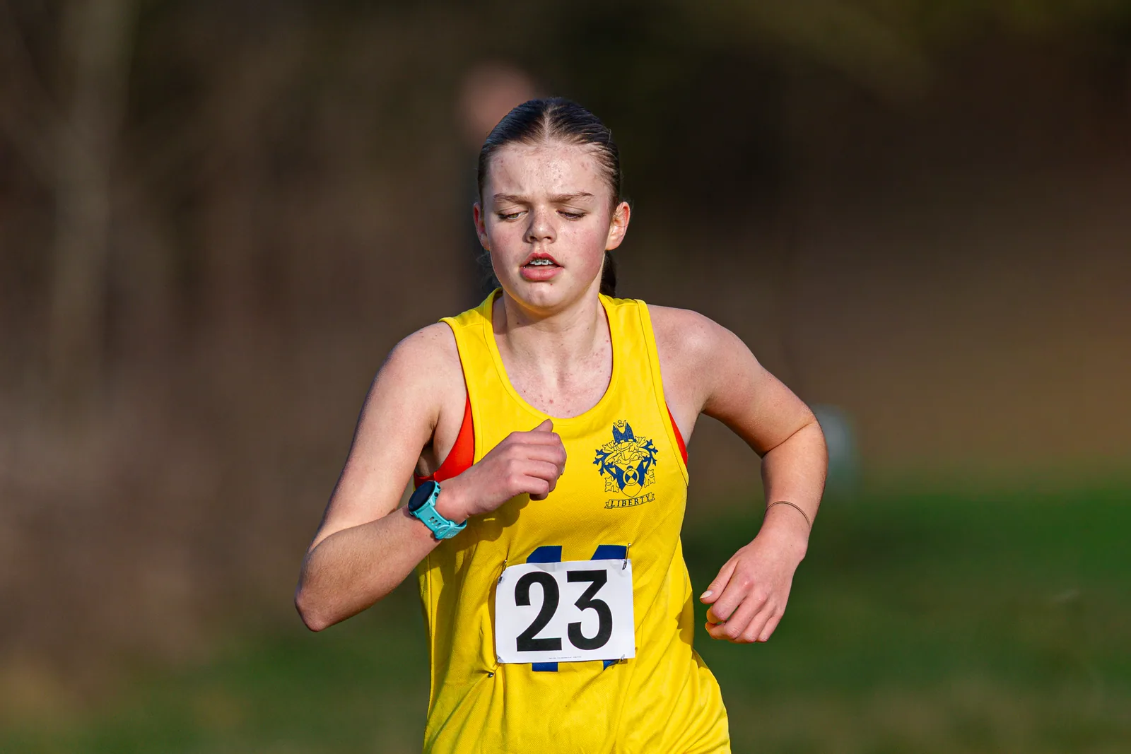 Brentwood Beagles athletes at the Essex Schools Cross Country Championships, Writtle, 17 January 2026