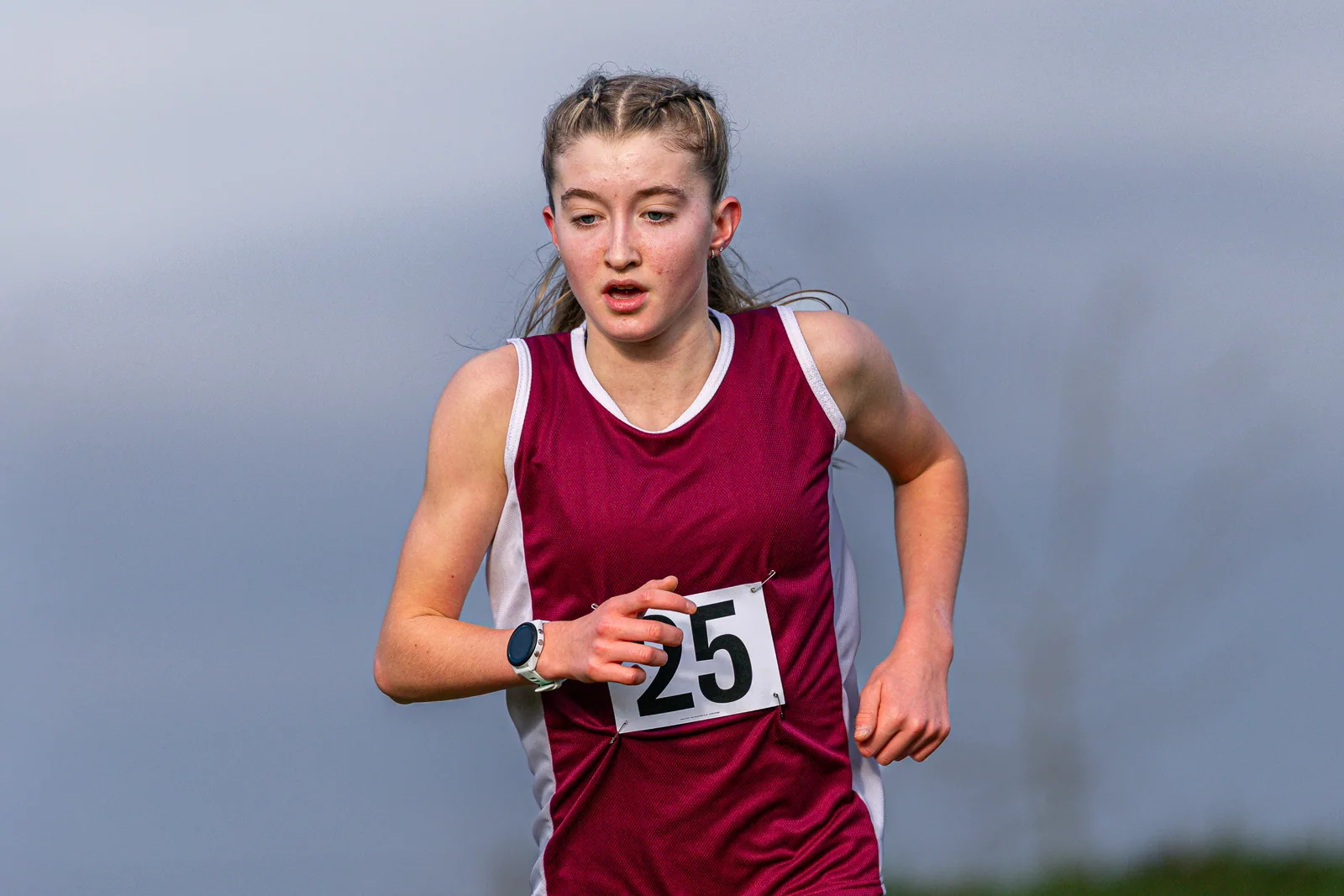 Brentwood Beagles athletes at the Essex Schools Cross Country Championships, Writtle, 17 January 2026