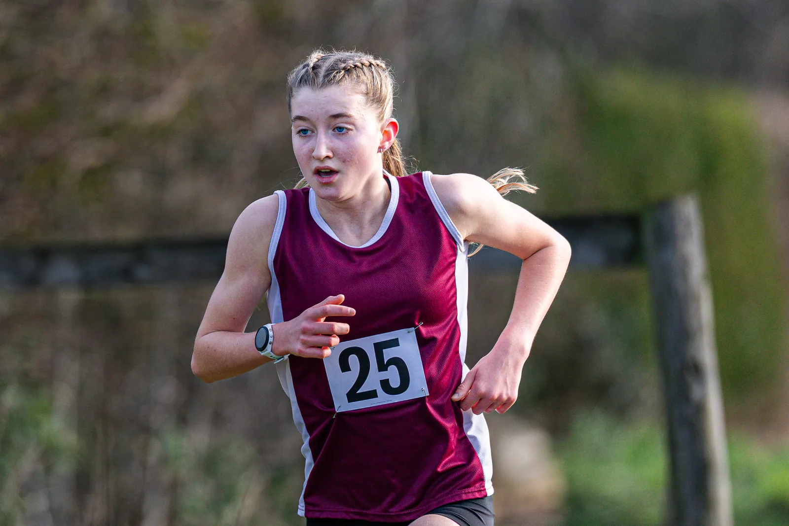 Brentwood Beagles athletes at the Essex Schools Cross Country Championships, Writtle, 17 January 2026