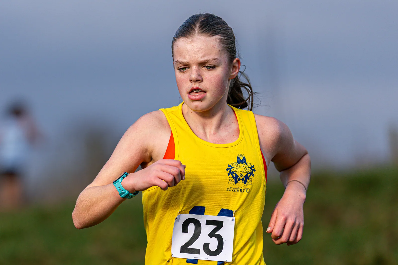 Brentwood Beagles athletes at the Essex Schools Cross Country Championships, Writtle, 17 January 2026