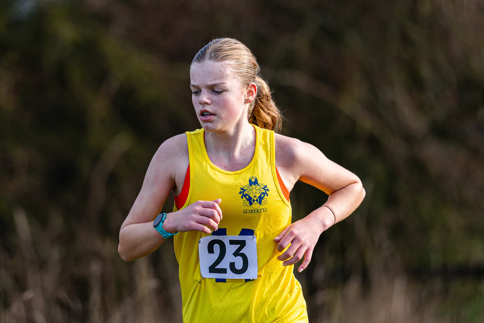 Brentwood Beagles athletes at the Essex Schools Cross Country Championships, Writtle, 17 January 2026