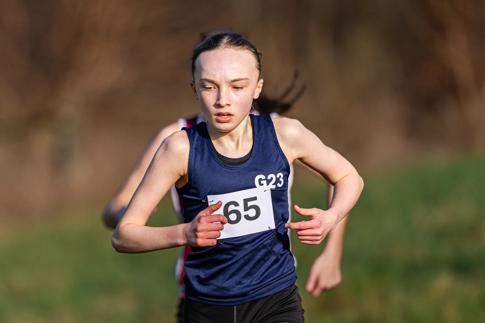 Brentwood Beagles athletes at the Essex Schools Cross Country Championships, Writtle, 17 January 2026