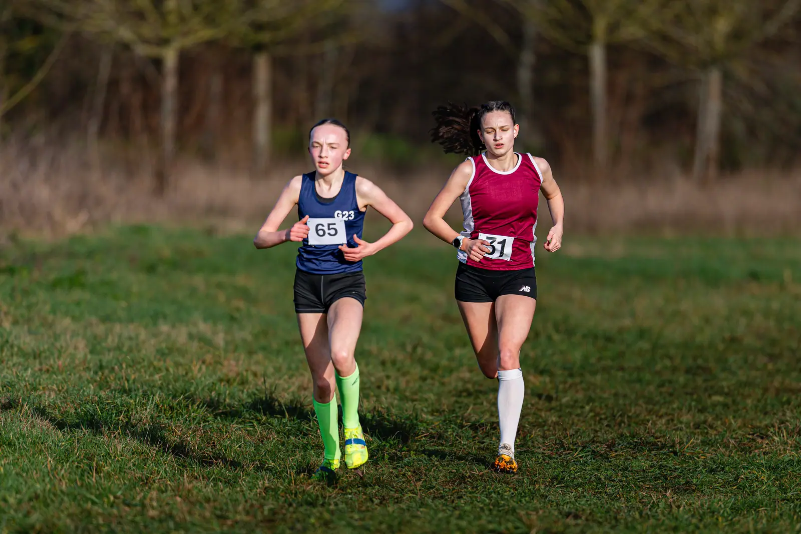 Brentwood Beagles athletes at the Essex Schools Cross Country Championships, Writtle, 17 January 2026