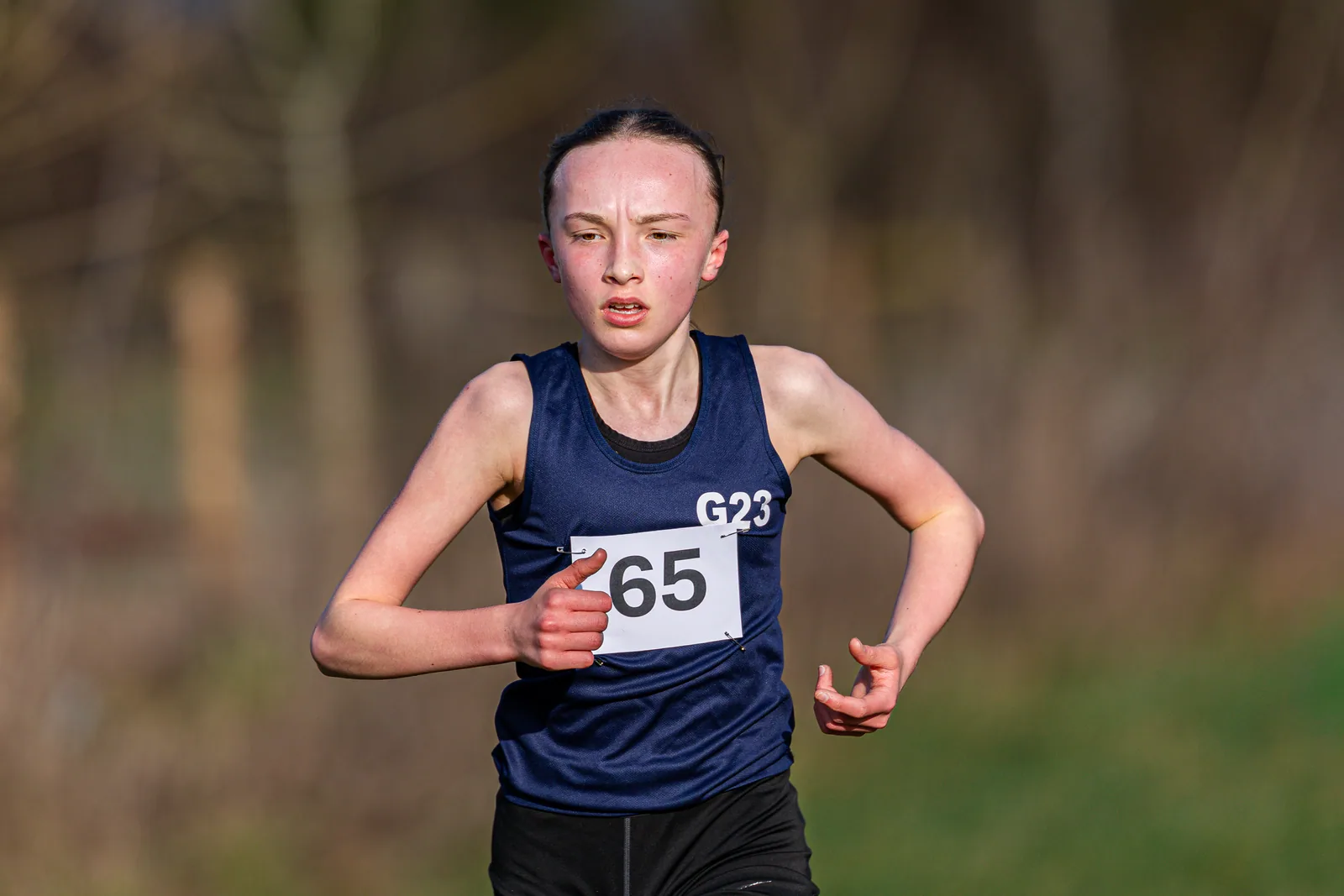 Brentwood Beagles athletes at the Essex Schools Cross Country Championships, Writtle, 17 January 2026