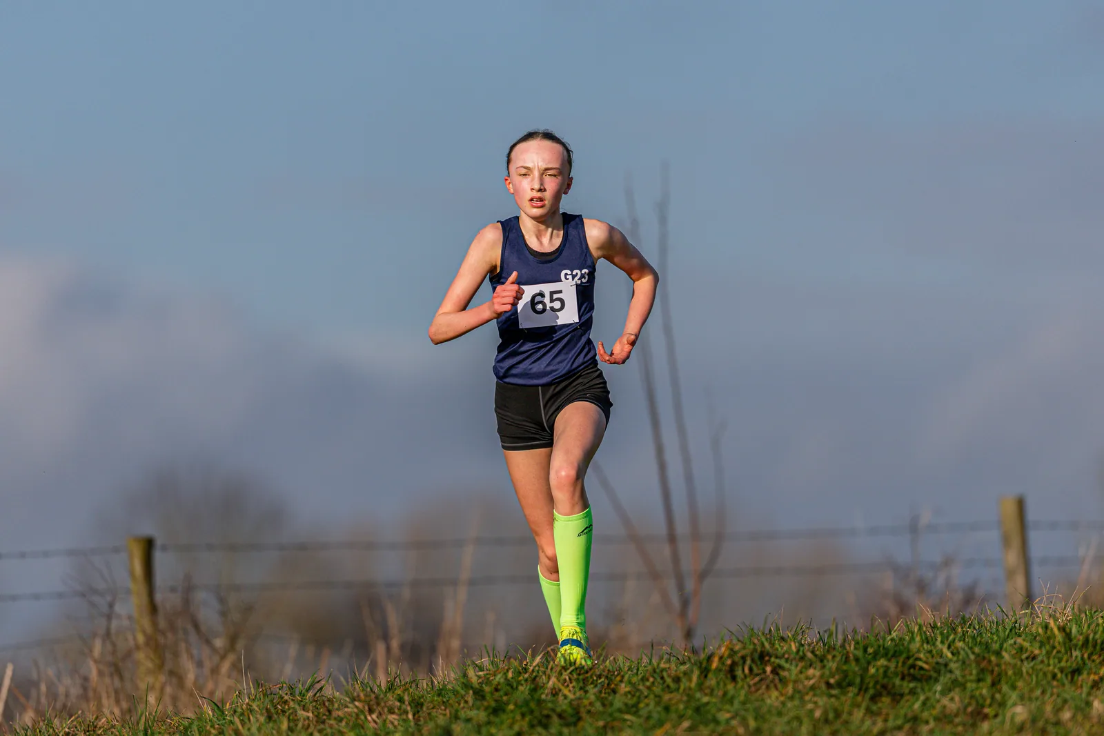 Brentwood Beagles athletes at the Essex Schools Cross Country Championships, Writtle, 17 January 2026