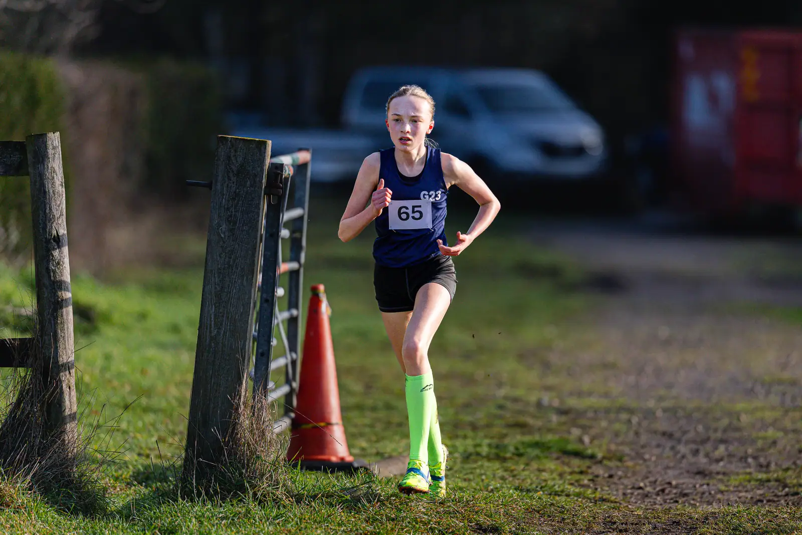 Brentwood Beagles athletes at the Essex Schools Cross Country Championships, Writtle, 17 January 2026