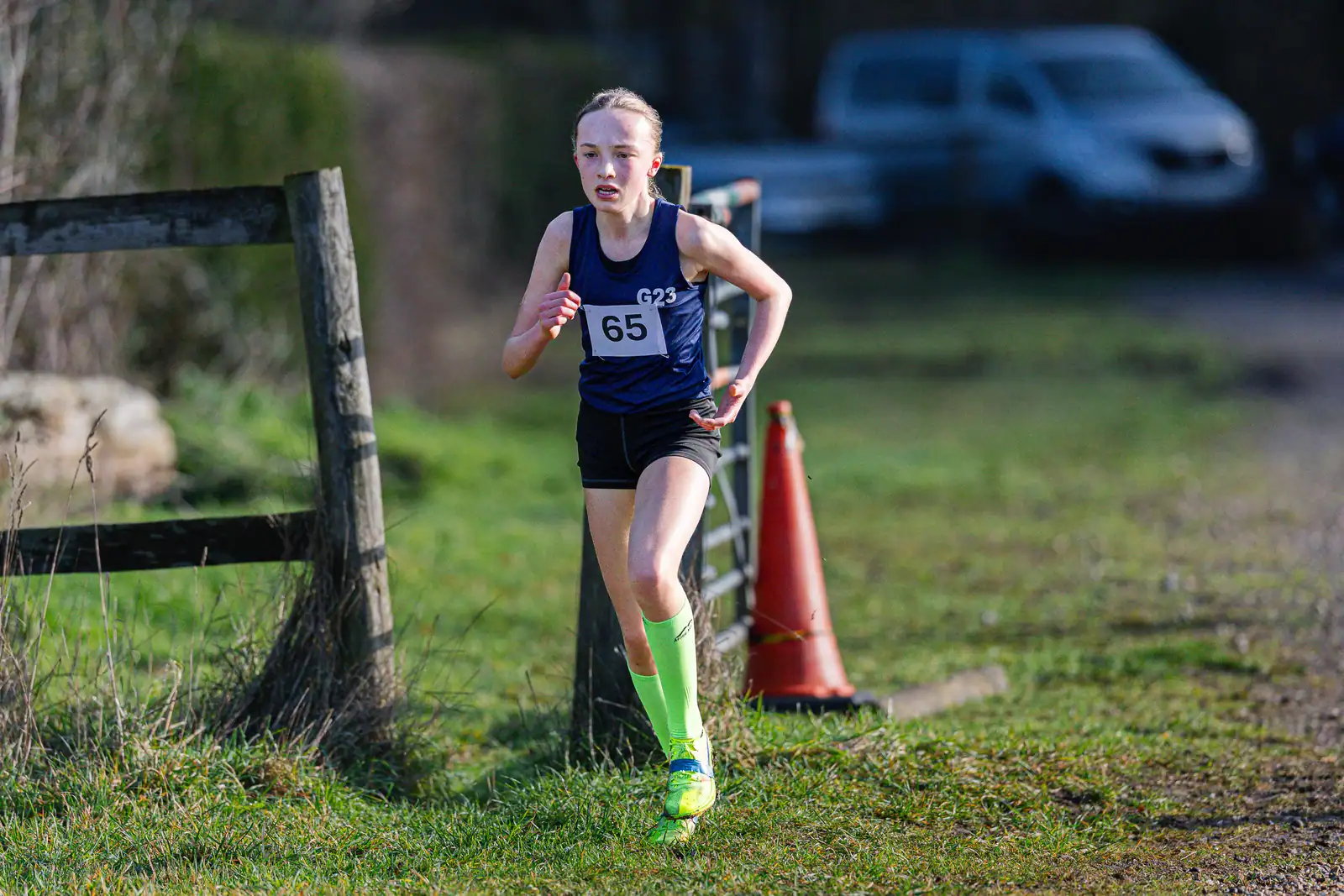 Brentwood Beagles athletes at the Essex Schools Cross Country Championships, Writtle, 17 January 2026