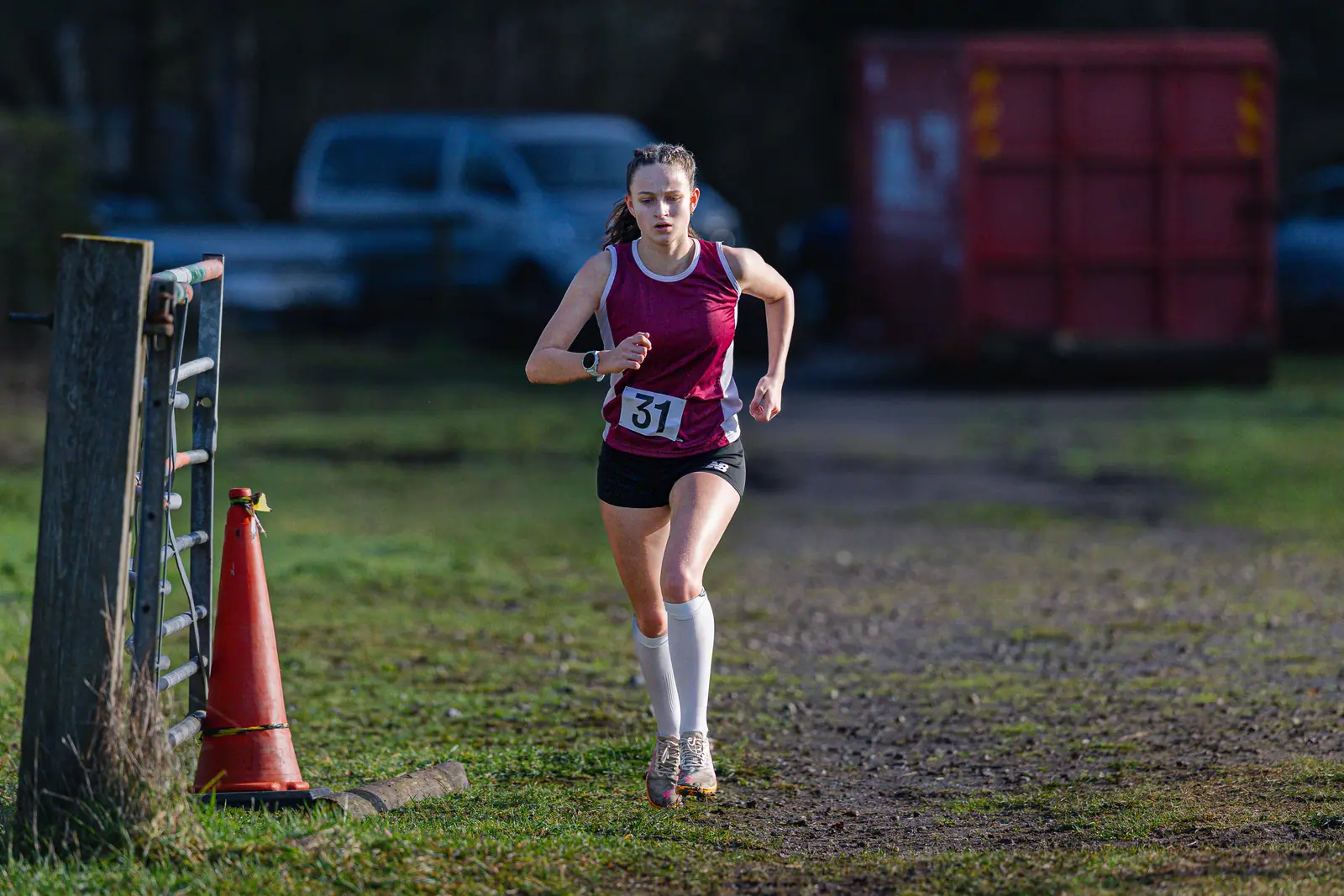 Brentwood Beagles athletes at the Essex Schools Cross Country Championships, Writtle, 17 January 2026