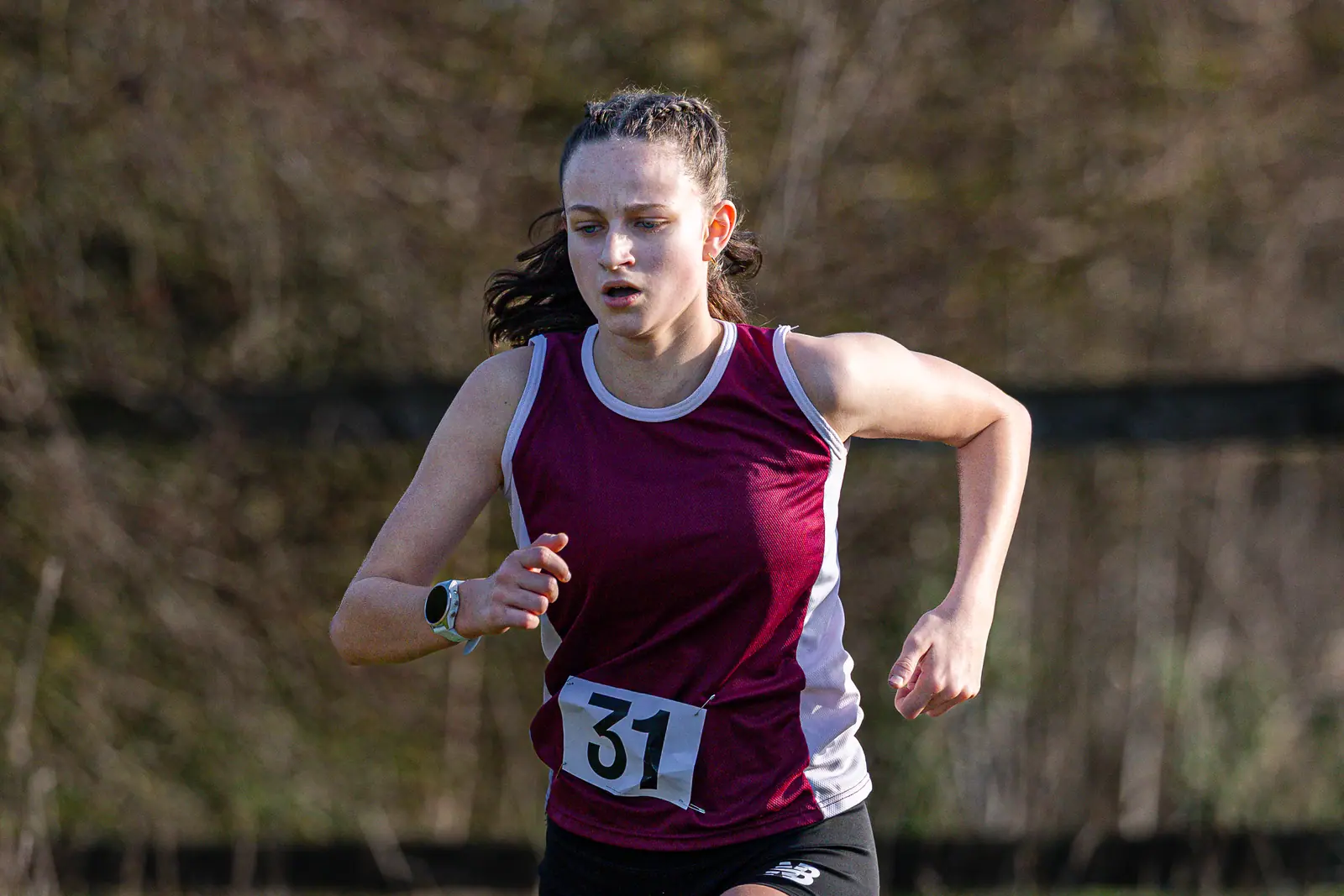 Brentwood Beagles athletes at the Essex Schools Cross Country Championships, Writtle, 17 January 2026
