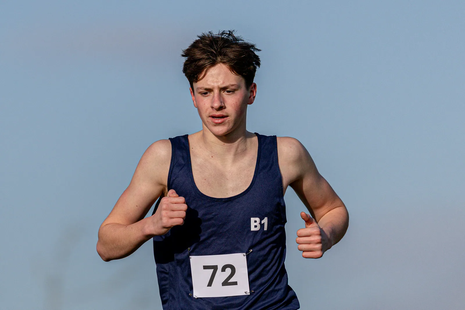 Brentwood Beagles athletes at the Essex Schools Cross Country Championships, Writtle, 17 January 2026