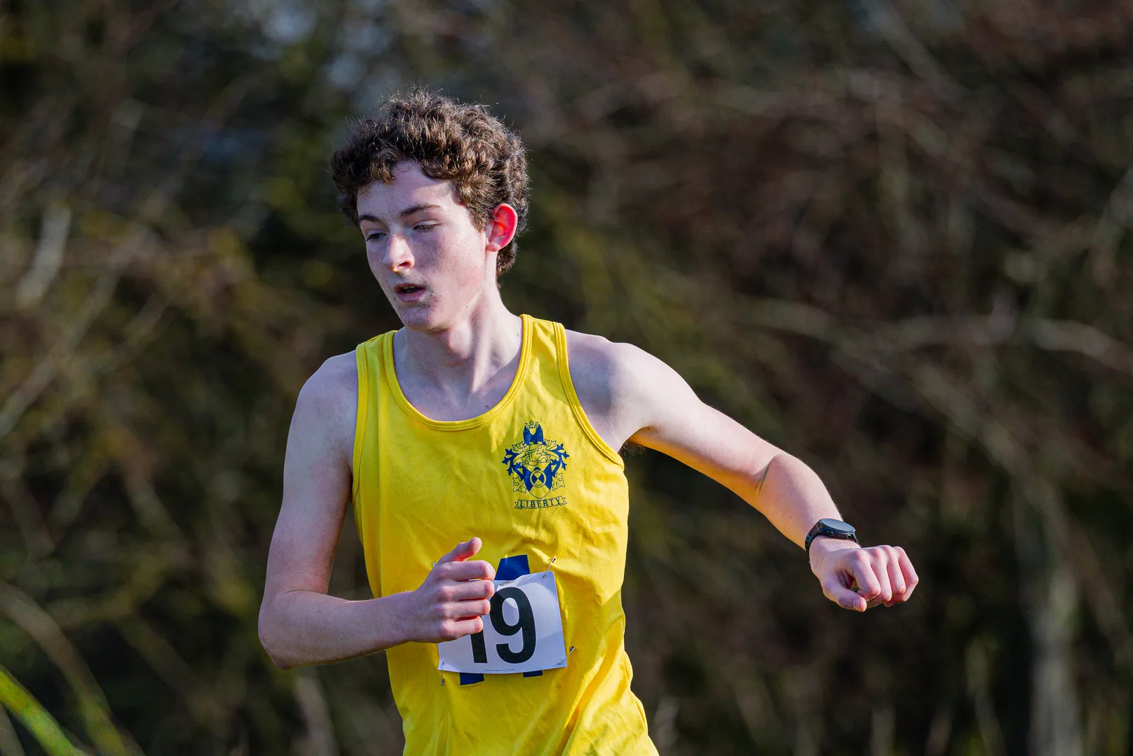 Brentwood Beagles athletes at the Essex Schools Cross Country Championships, Writtle, 17 January 2026
