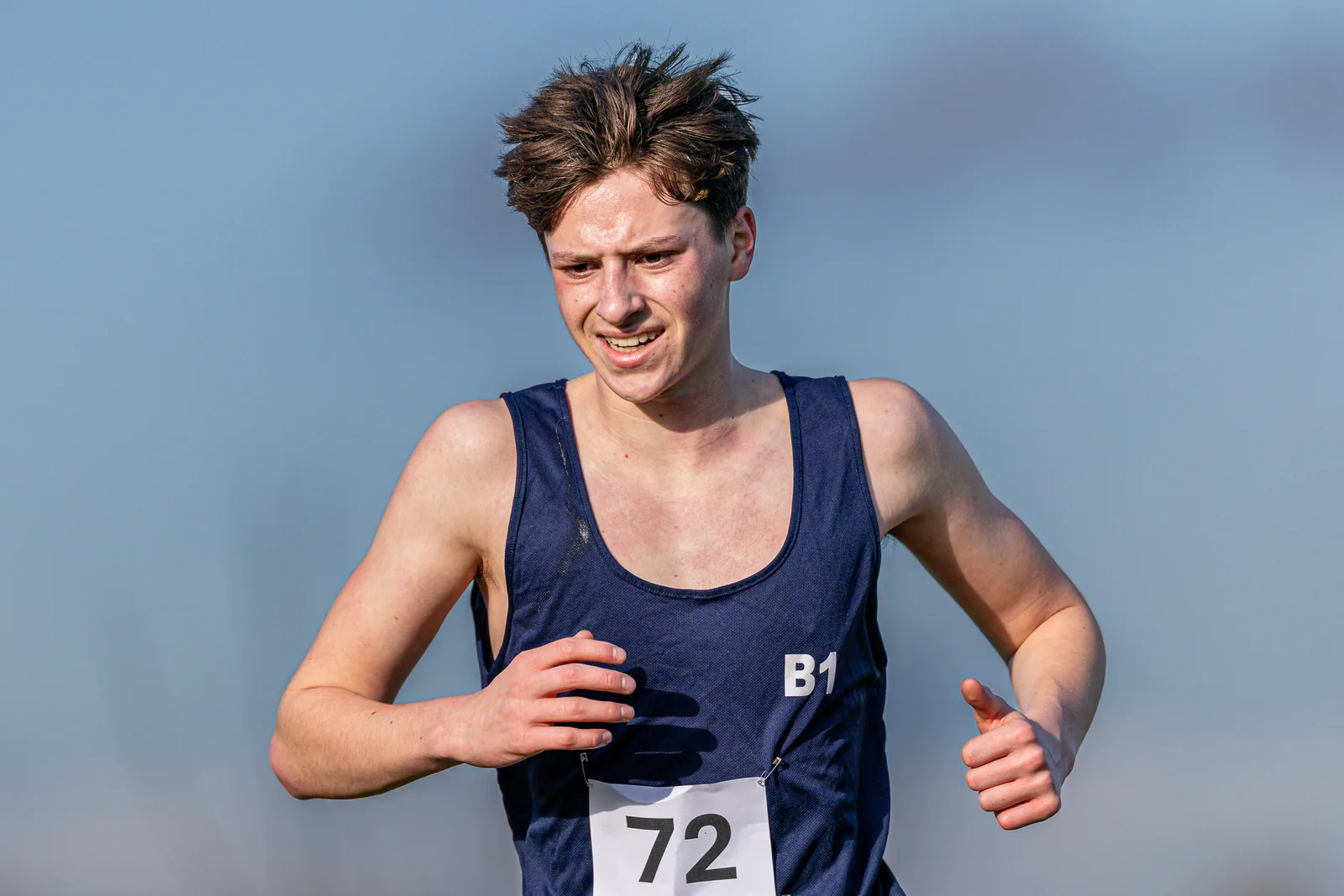 Brentwood Beagles athletes at the Essex Schools Cross Country Championships, Writtle, 17 January 2026