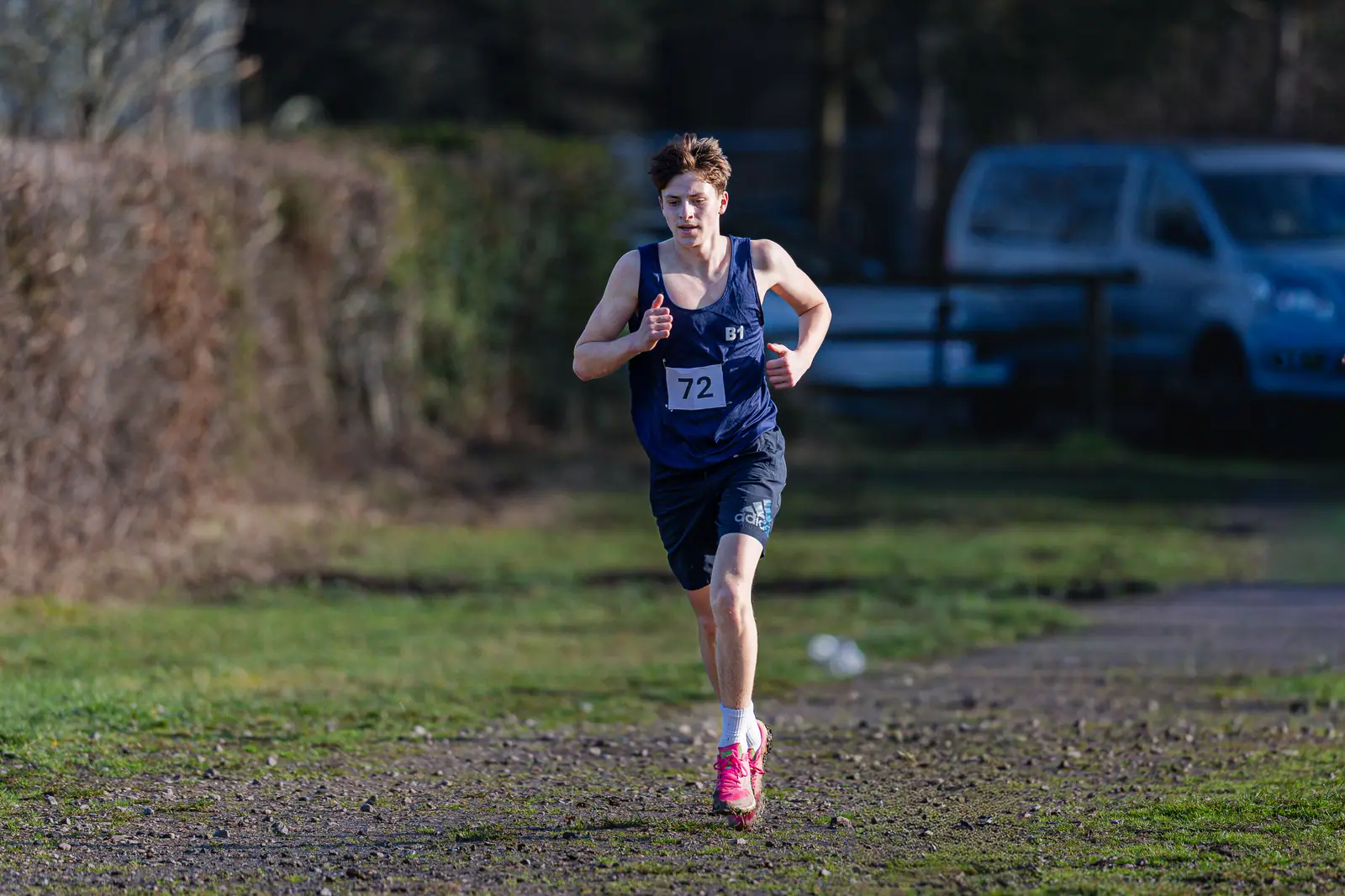 Brentwood Beagles athletes at the Essex Schools Cross Country Championships, Writtle, 17 January 2026
