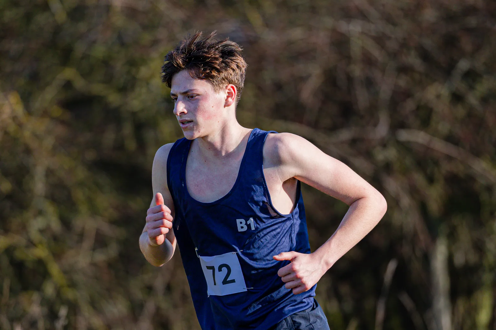 Brentwood Beagles athletes at the Essex Schools Cross Country Championships, Writtle, 17 January 2026