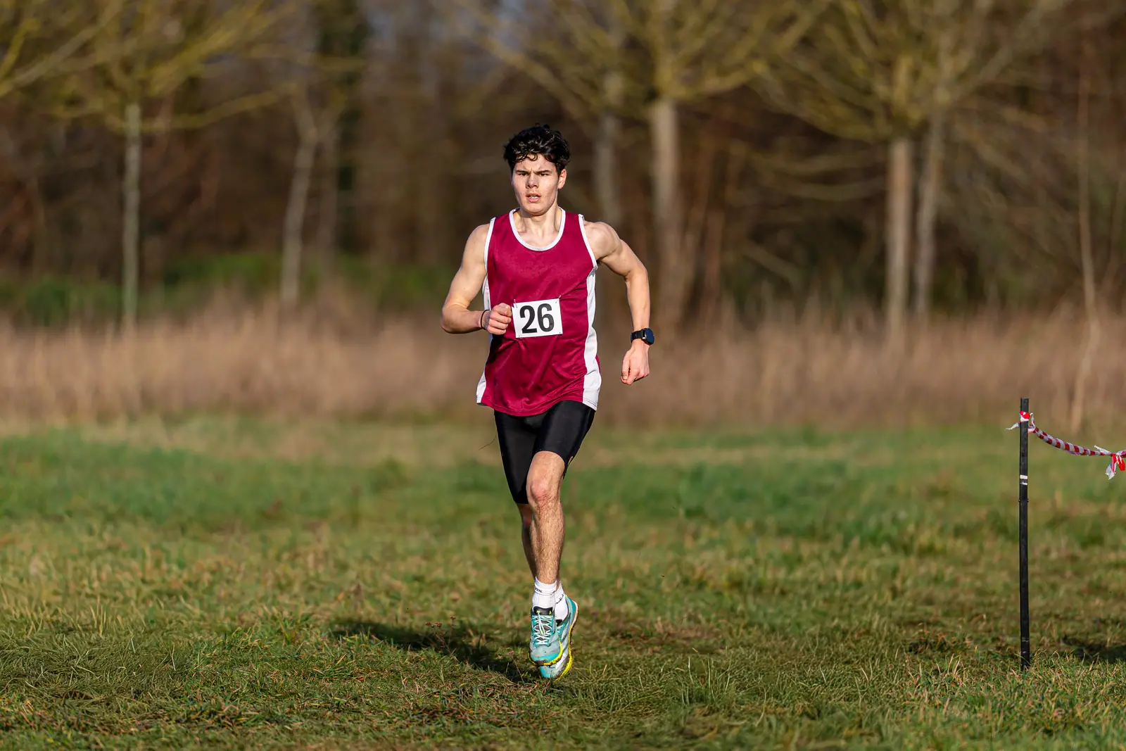Brentwood Beagles athletes at the Essex Schools Cross Country Championships, Writtle, 17 January 2026