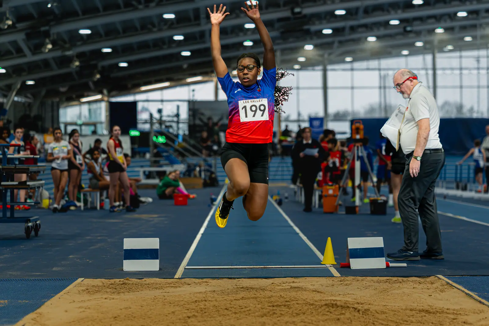 Brentwood Beagles athletes at the London Indoor Games, London, 24 January 2026
