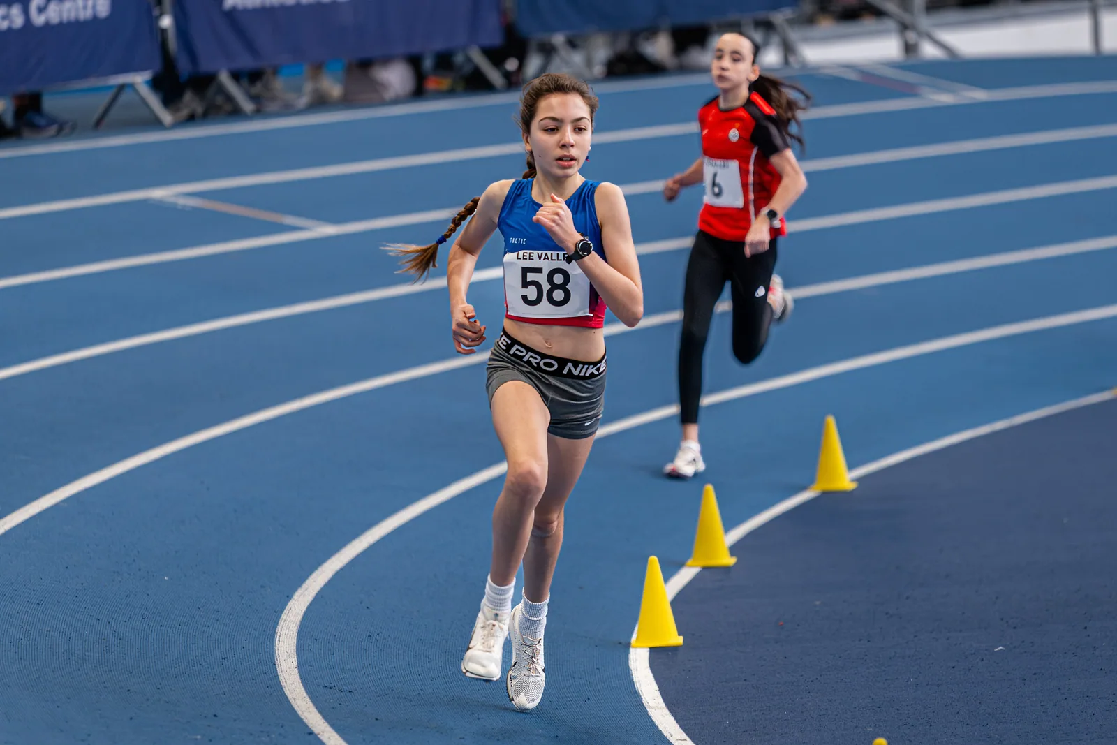 Brentwood Beagles athletes at the London Indoor Games, London, 24 January 2026