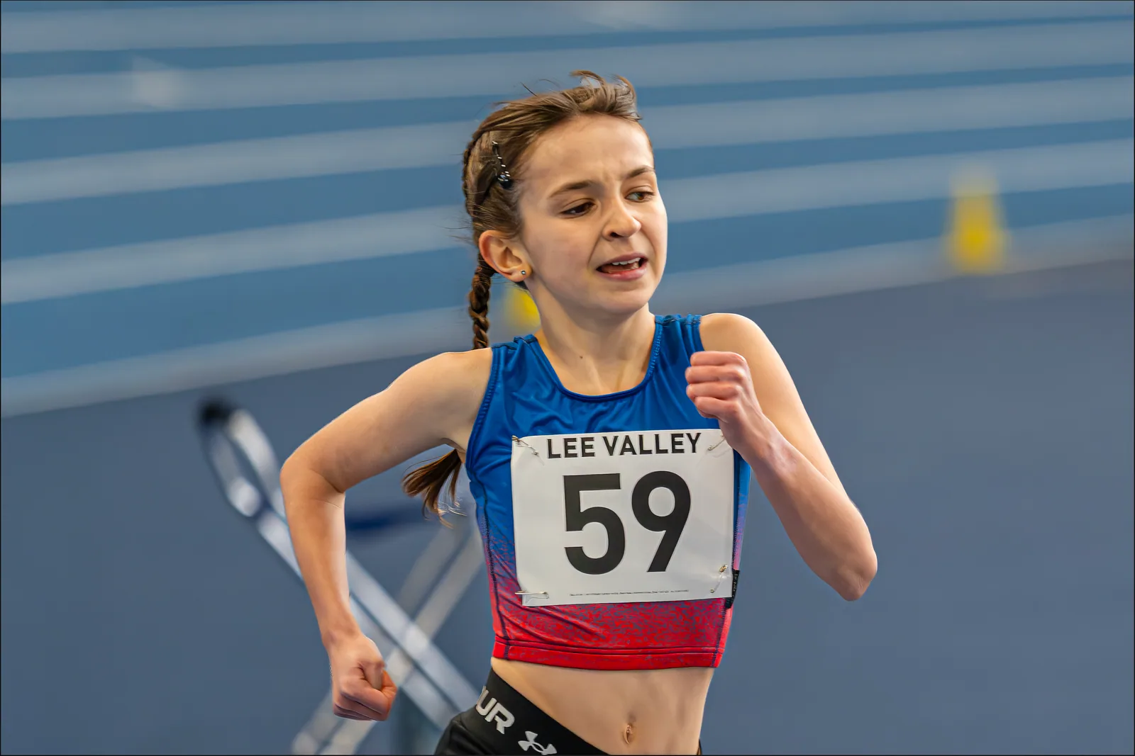 Brentwood Beagles athletes at the London Indoor Games, London, 24 January 2026