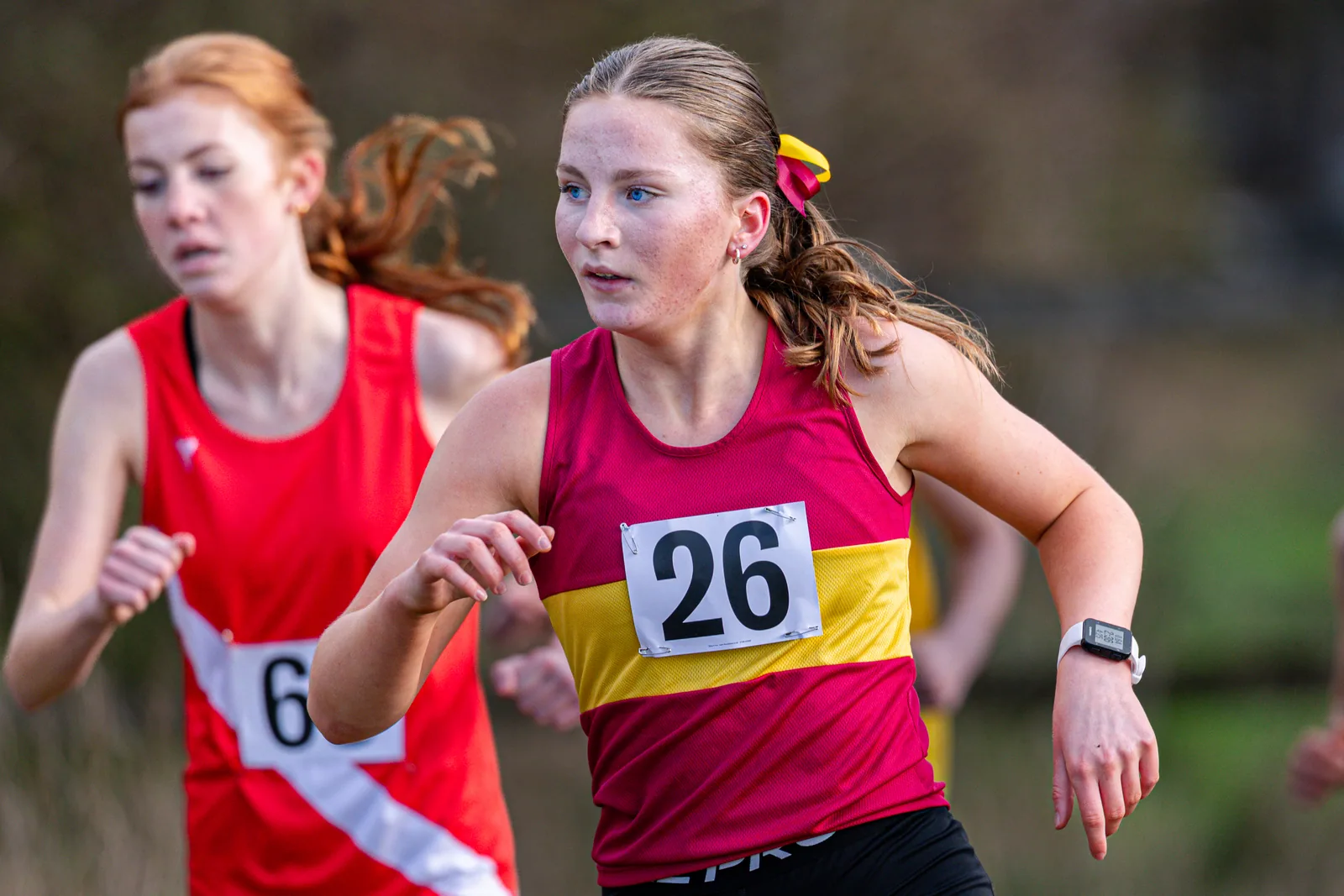 Brentwood Beagles athletes at the South East Schools Inter-counties Cross Country, Writtle, 31 January 2026
