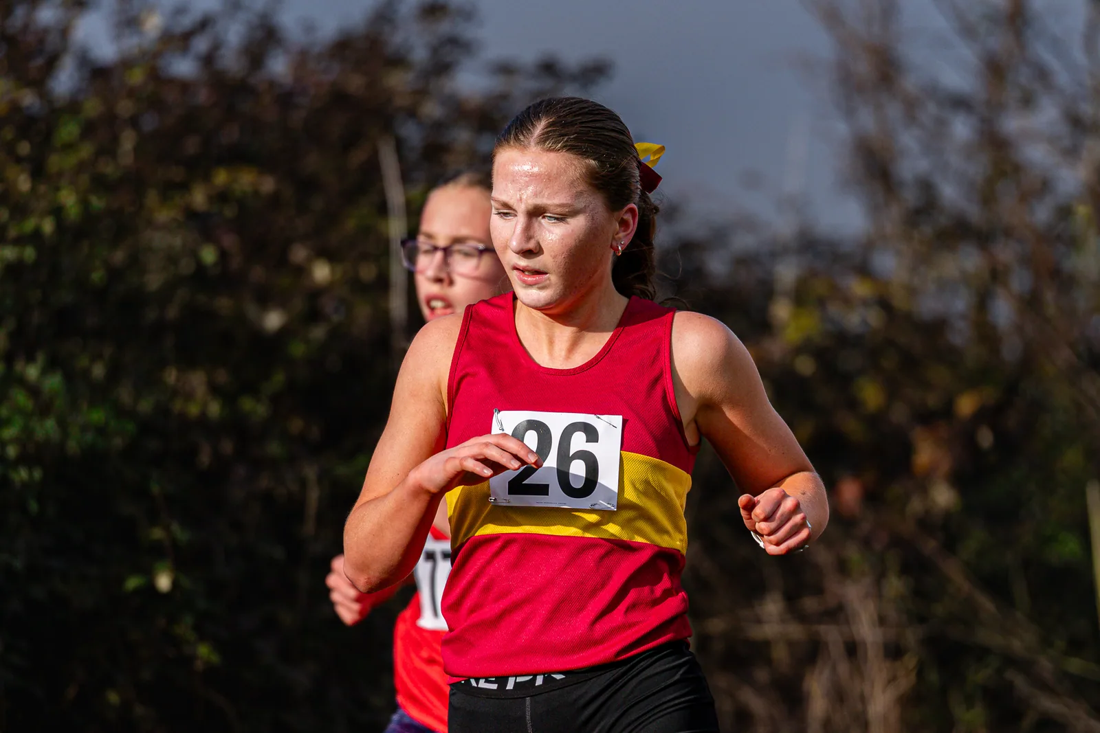 Brentwood Beagles athletes at the South East Schools Inter-counties Cross Country, Writtle, 31 January 2026