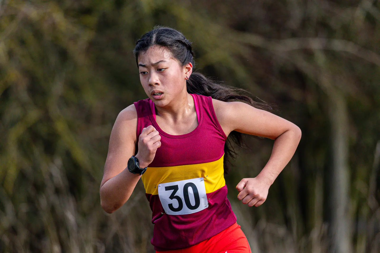 Brentwood Beagles athletes at the South East Schools Inter-counties Cross Country, Writtle, 31 January 2026