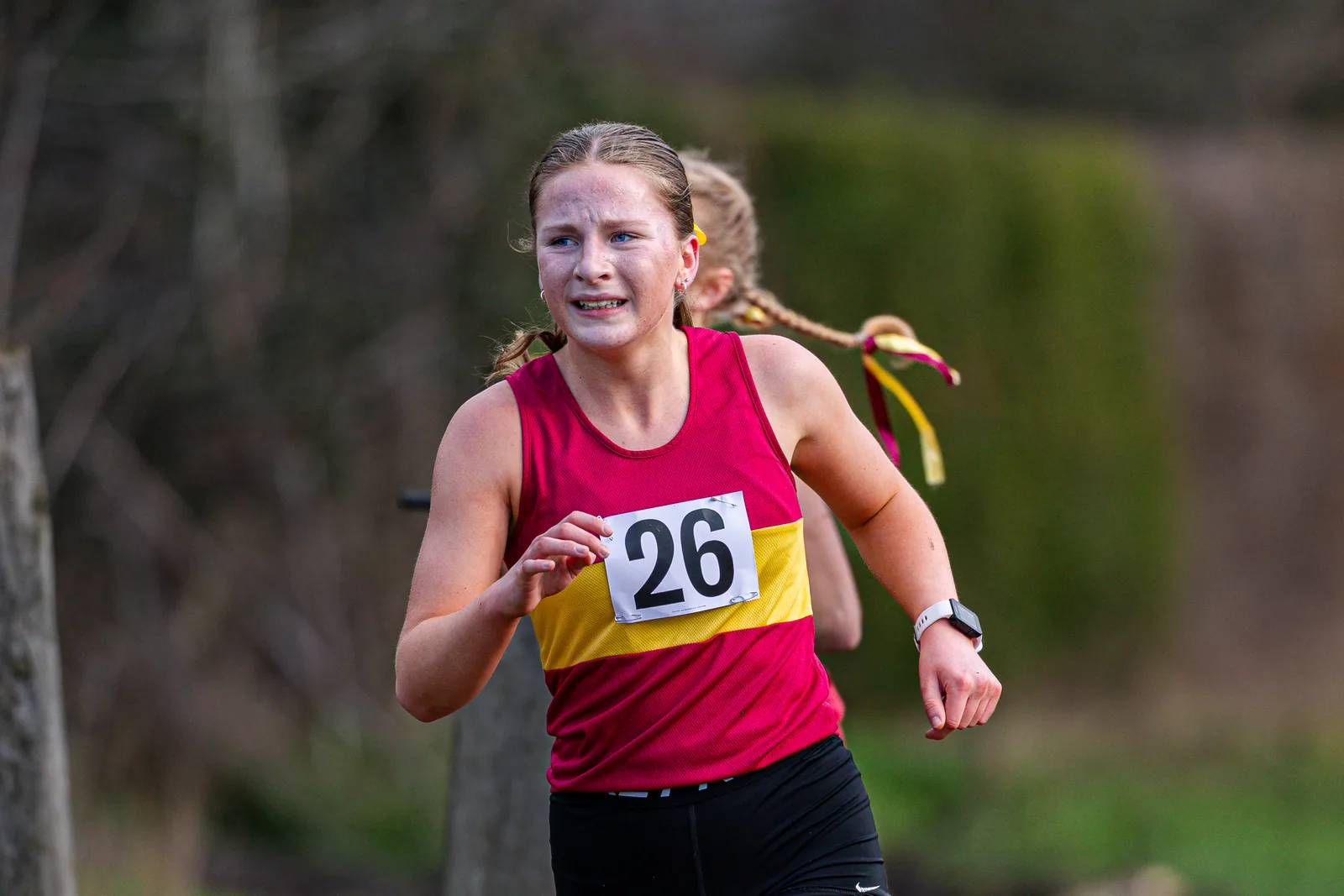 Brentwood Beagles athletes at the South East Schools Inter-counties Cross Country, Writtle, 31 January 2026