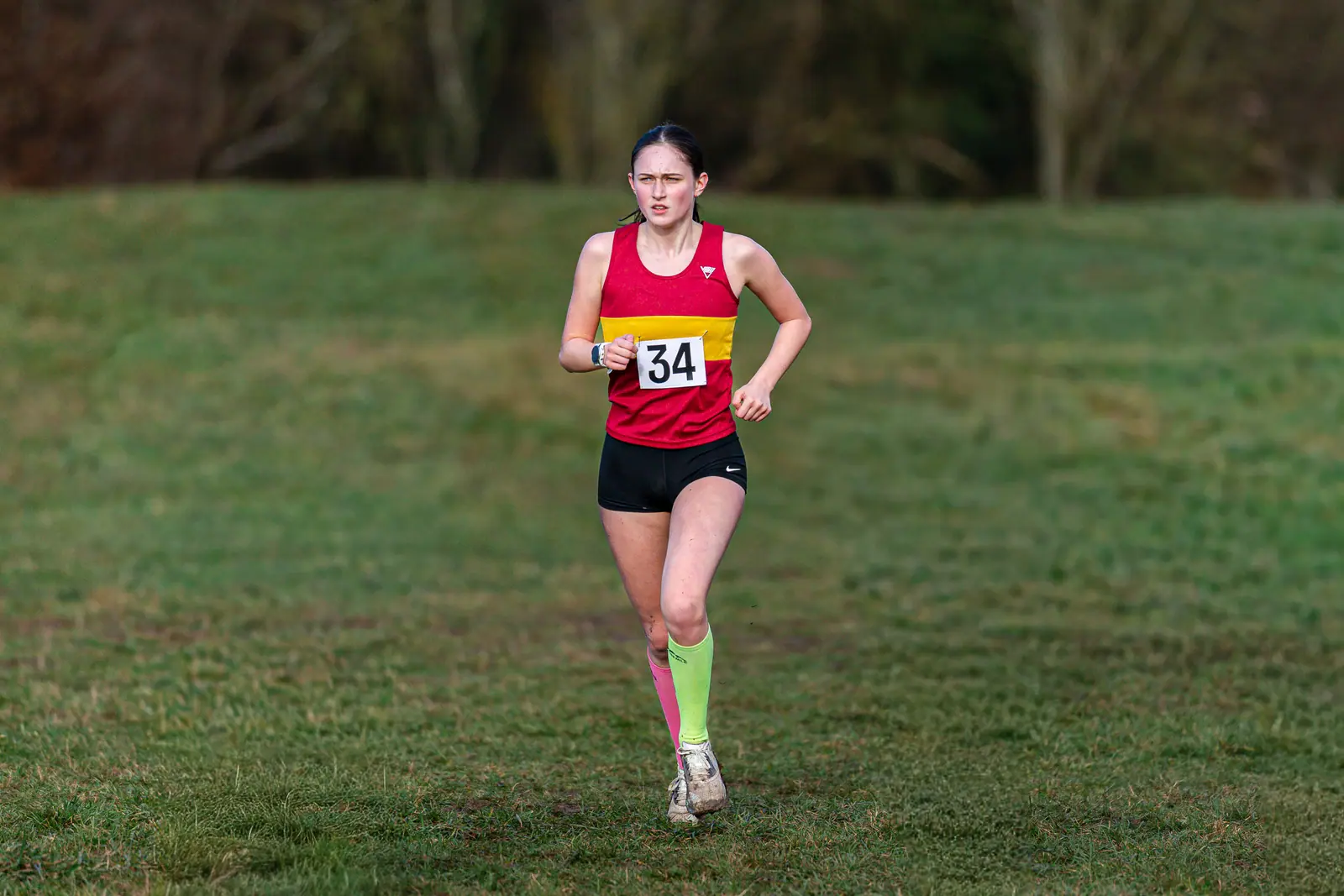 Brentwood Beagles athletes at the South East Schools Inter-counties Cross Country, Writtle, 31 January 2026