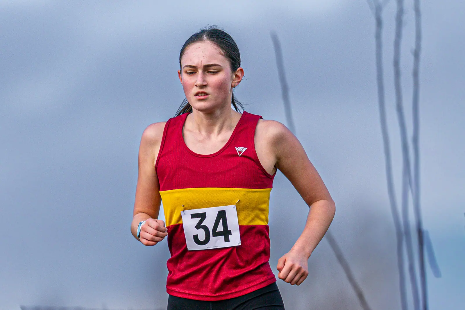 Brentwood Beagles athletes at the South East Schools Inter-counties Cross Country, Writtle, 31 January 2026