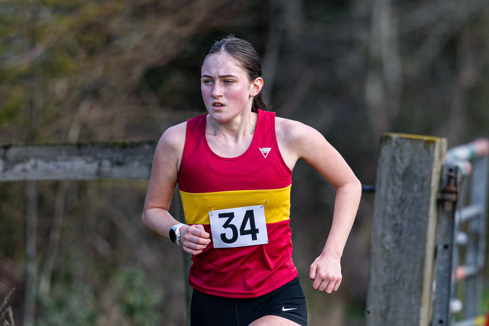 Brentwood Beagles athletes at the South East Schools Inter-counties Cross Country, Writtle, 31 January 2026