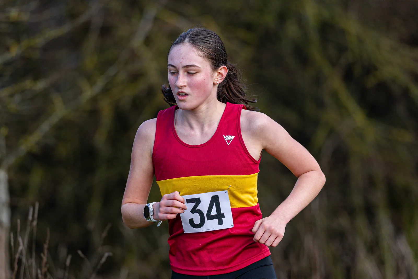 Brentwood Beagles athletes at the South East Schools Inter-counties Cross Country, Writtle, 31 January 2026