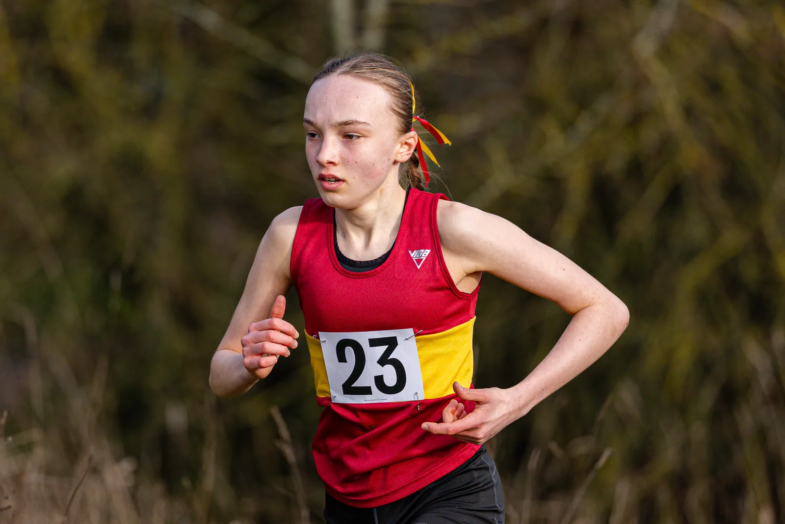 Brentwood Beagles athletes at the South East Schools Inter-counties Cross Country, Writtle, 31 January 2026
