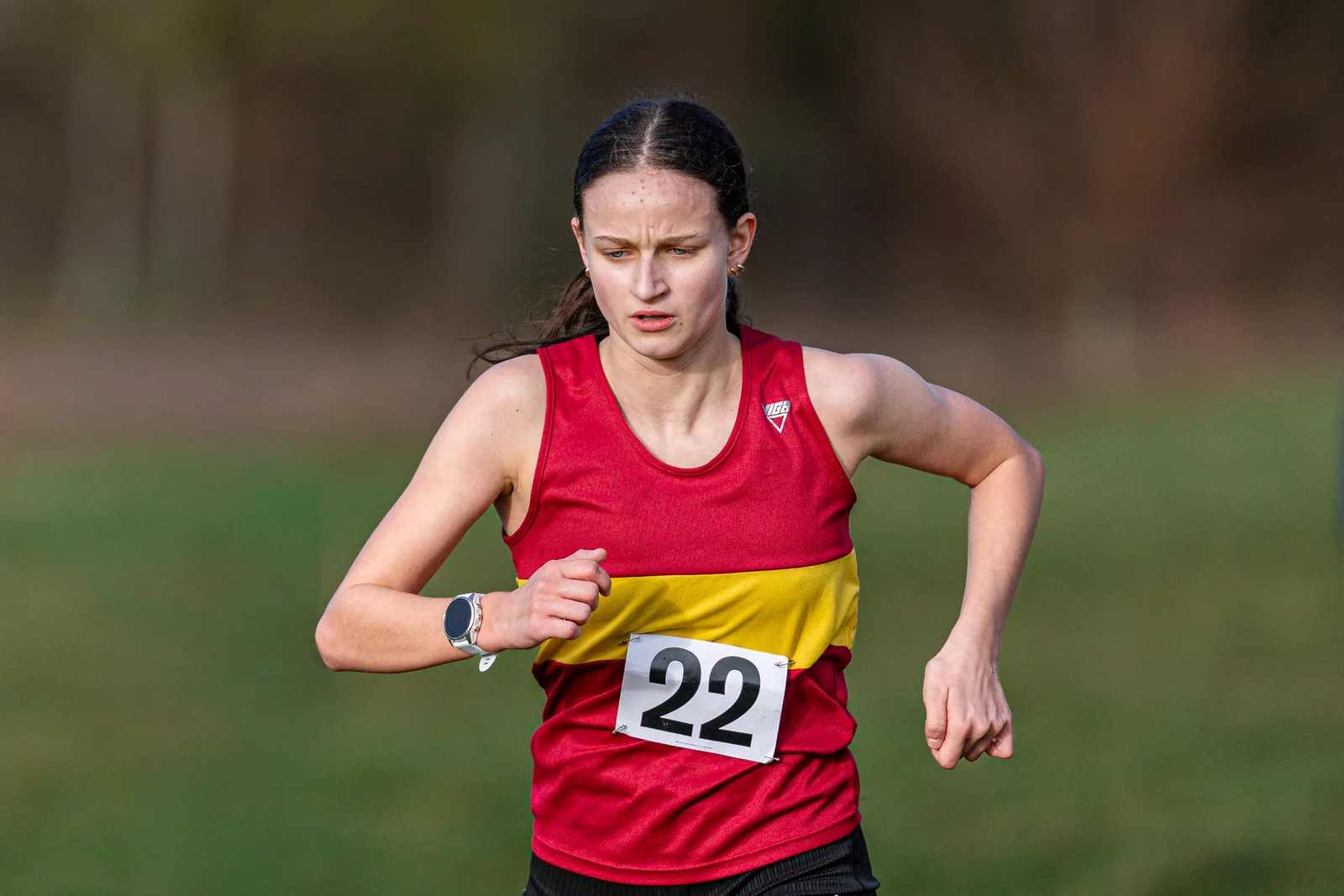 Brentwood Beagles athletes at the South East Schools Inter-counties Cross Country, Writtle, 31 January 2026