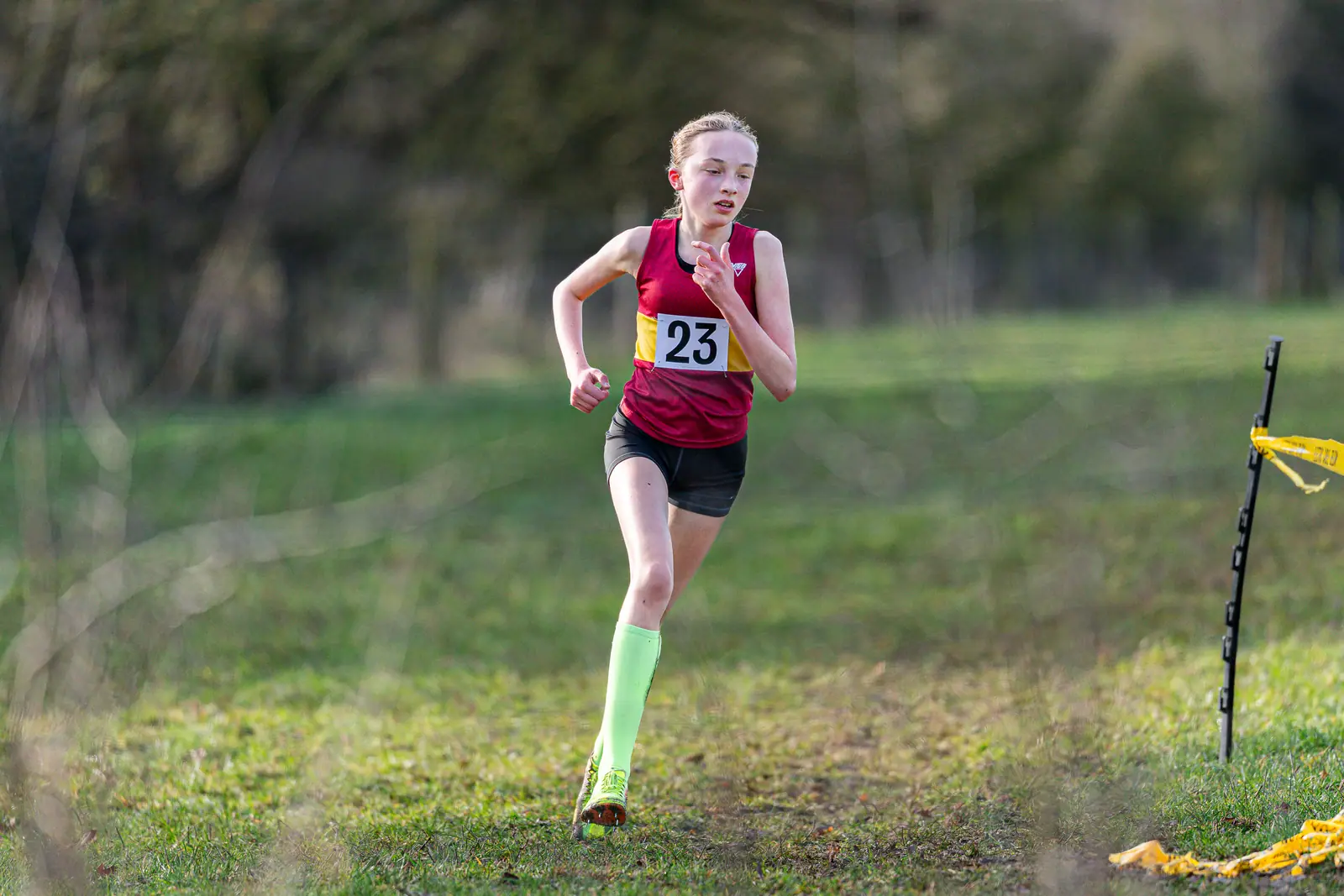 Brentwood Beagles athletes at the South East Schools Inter-counties Cross Country, Writtle, 31 January 2026