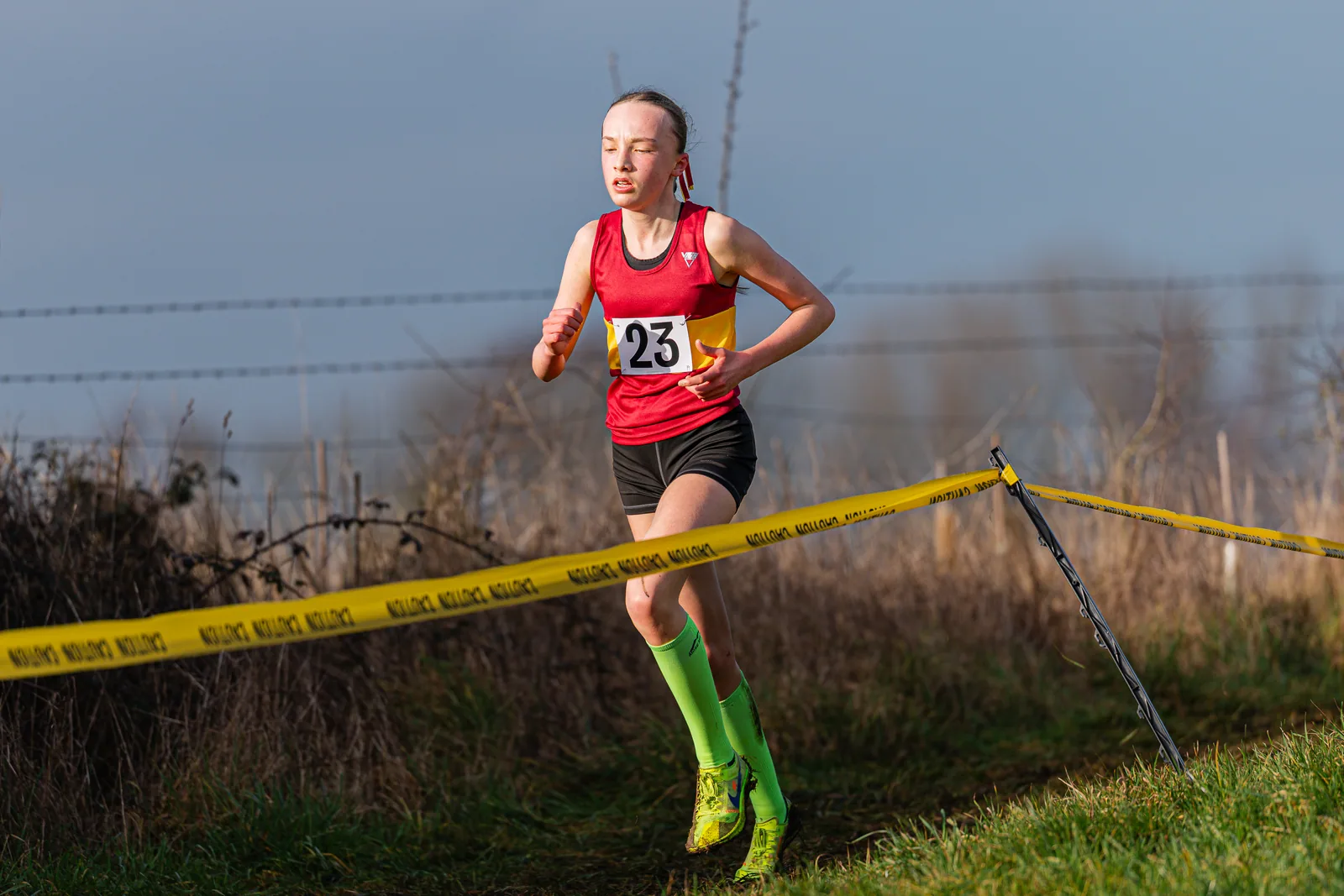 Brentwood Beagles athletes at the South East Schools Inter-counties Cross Country, Writtle, 31 January 2026