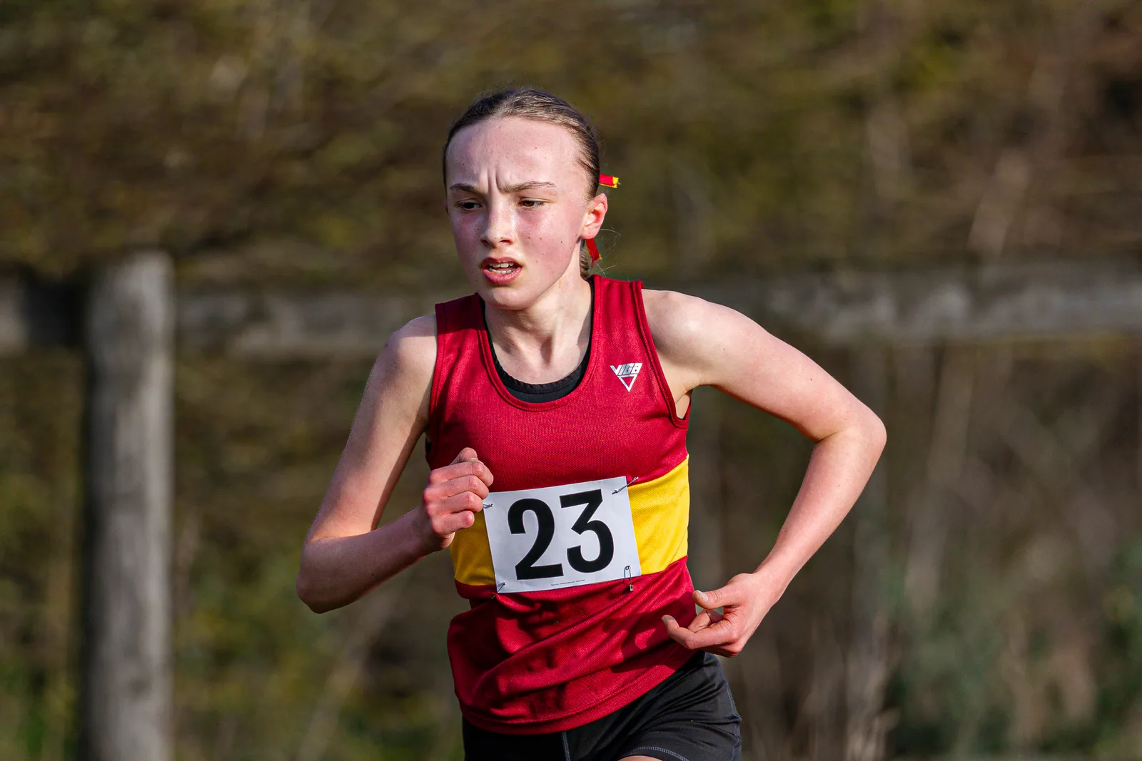 Brentwood Beagles athletes at the South East Schools Inter-counties Cross Country, Writtle, 31 January 2026