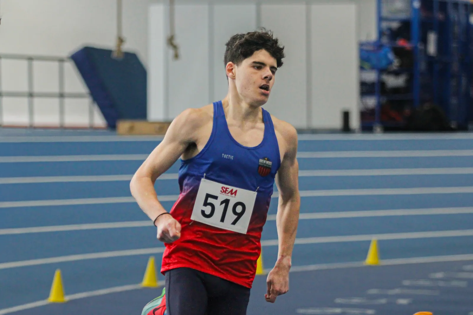 Brentwood Beagles athletes at the SEAA Under 20 Indoor Championships, Lee Valley, London, 1 February 2026
