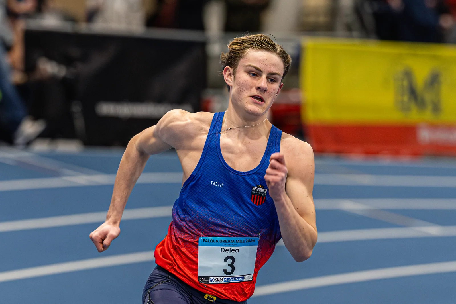 Brentwood Beagles athletes at the Ayo Falola Dream Mile, Lee Valley, 4 February 2026