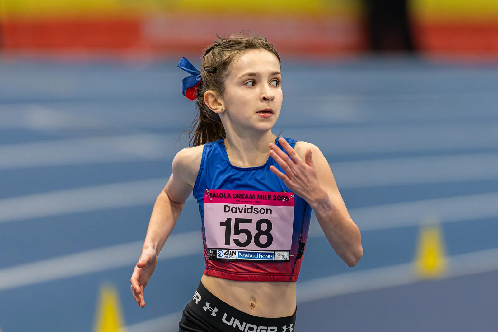 Brentwood Beagles athletes at the Ayo Falola Dream Mile, Lee Valley, 4 February 2026