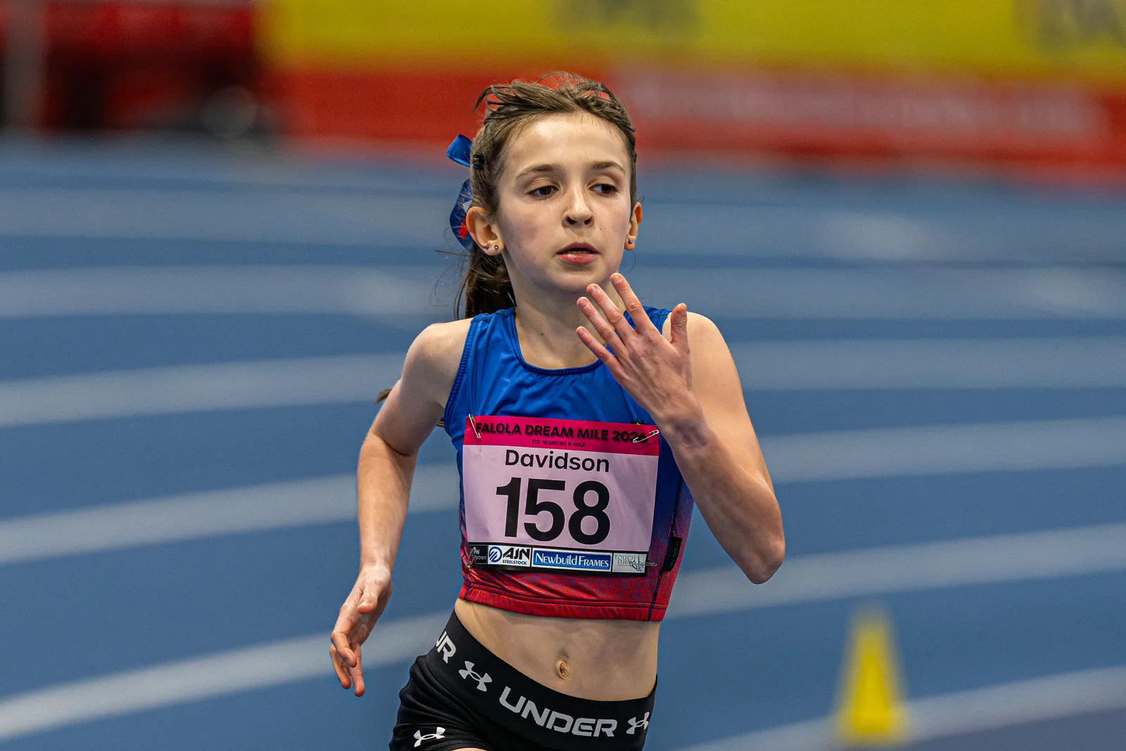 Brentwood Beagles athletes at the Ayo Falola Dream Mile, Lee Valley, 4 February 2026