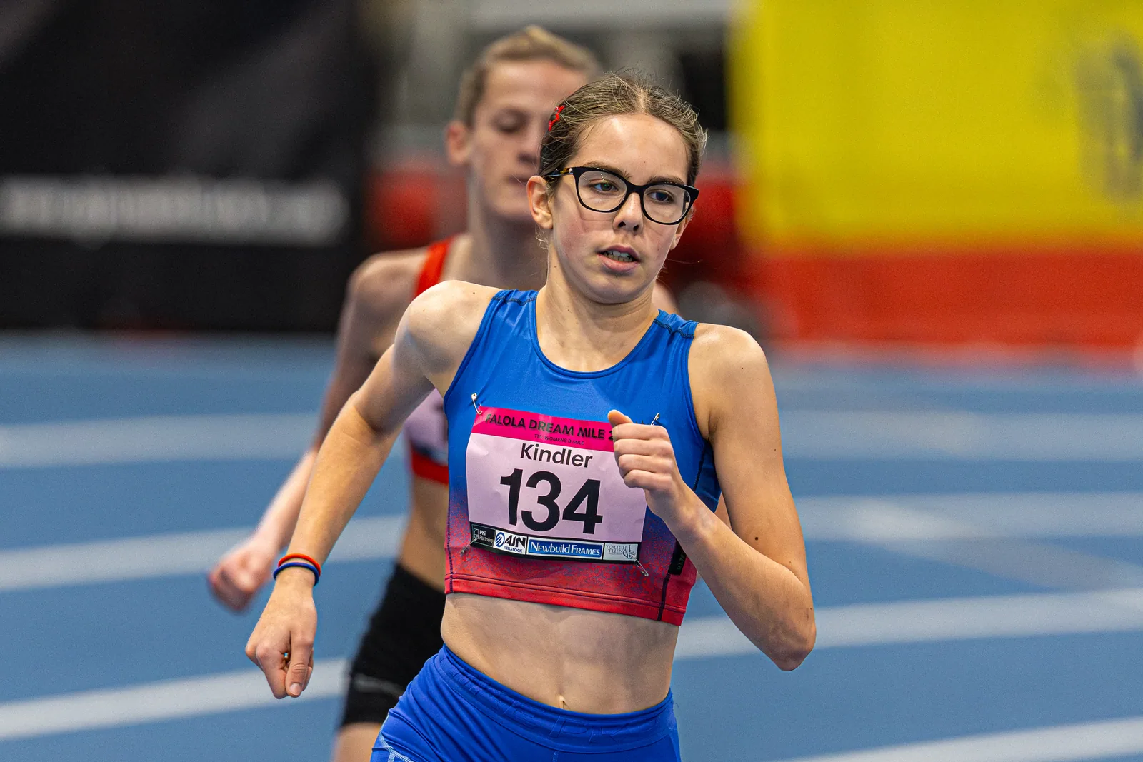 Brentwood Beagles athletes at the Ayo Falola Dream Mile, Lee Valley, 4 February 2026