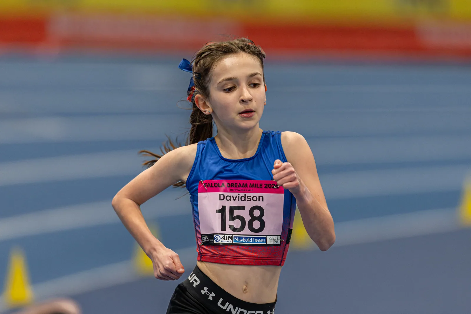 Brentwood Beagles athletes at the Ayo Falola Dream Mile, Lee Valley, 4 February 2026