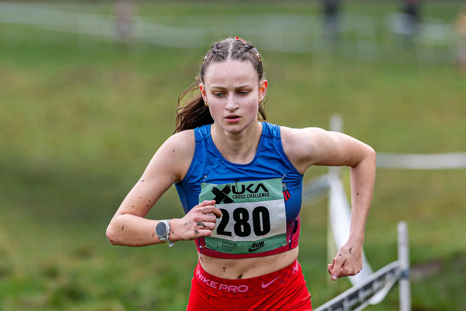 Brentwood Beagles athletes at the Cross Challenge, Parliament Hill, Parliament Hill, London, 7 February 2026
